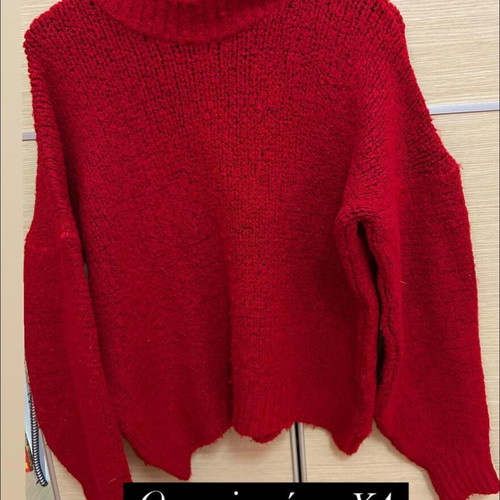 Red jumper like new, one size fits up to XL