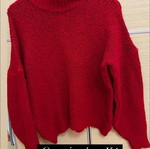 Red jumper like new, one size fits up to XL