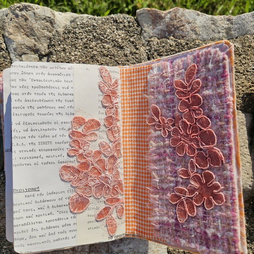 Apricot Lumière handmade notebook