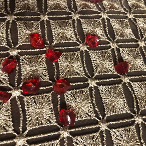 Plastic crystals new, 438 pieces, pomegranate fruit shape
