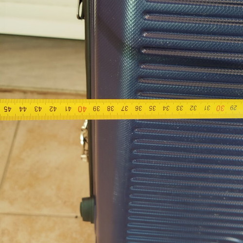 Ox luggage hard travel suitcase navy blue