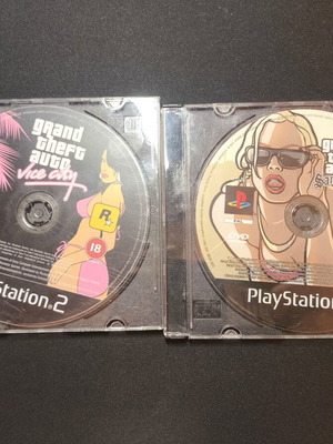 Grand Theft Auto Vice City и San Andreas използвани дискове за PlayStation 2