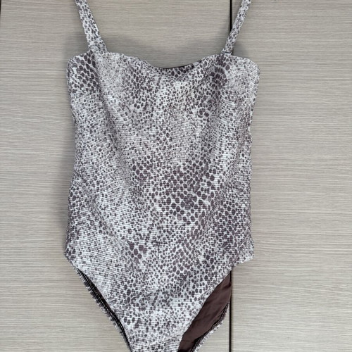 Seafolly one-piece swimsuit XL like new, beige and brown