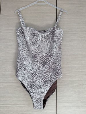 Seafolly one-piece swimsuit XL like new, beige and brown