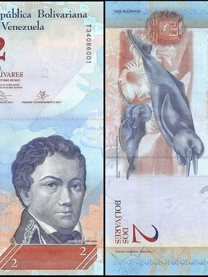 Venezuela 2 Bolivares banknote 2012 new