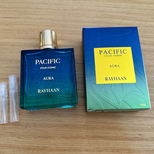 Rayhaan Pacific Aura Tester Eau de Parfum new, 2ml 3ml 5ml samples
