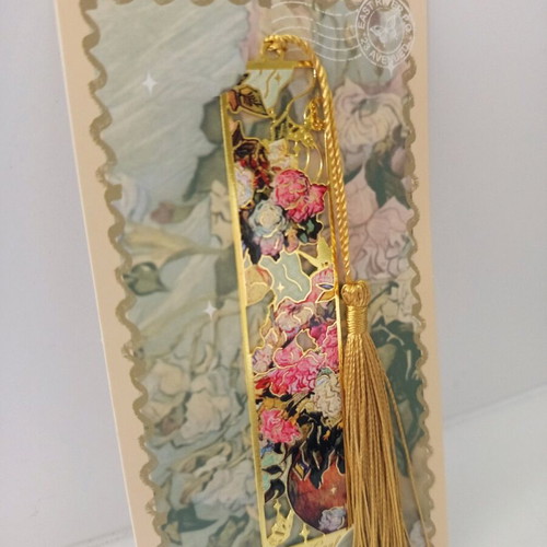 Van Gogh Pink Roses Bookmark new