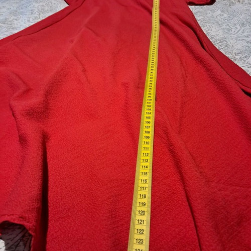 Sinsay midi dress with 3/4 sleeve red like new