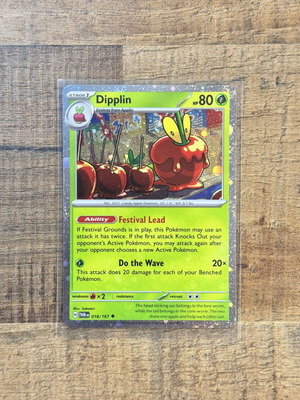 Pokemon Dipplin 018/167 Twilight Masquerade Cosmos Holo card new