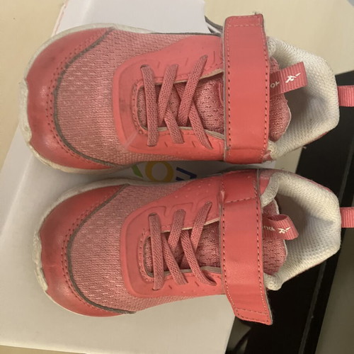 Reebok Athletic Shoes Size 21 Used, Pink