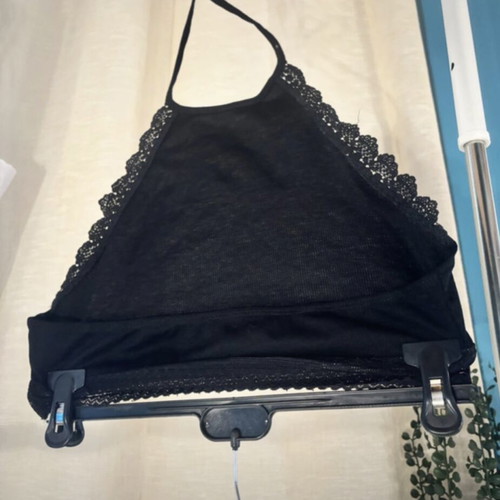 Shein crop top, black, size L