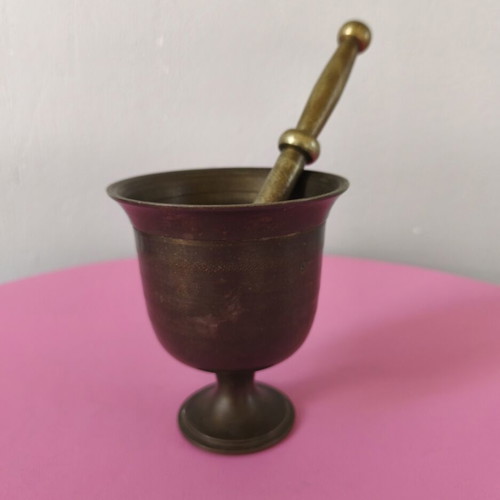Bronze mortar used, large