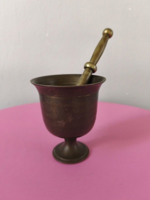 Bronze mortar used, large