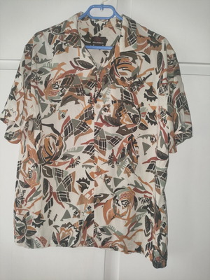 Pull & Bear men's summer shirt, multicolor, size L