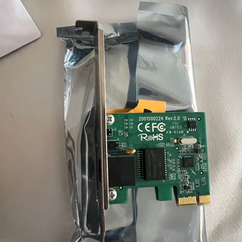 Tp Link pci-e lan card like new with box and accessories