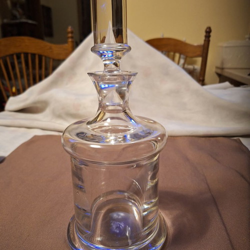 NAXMAN crystal bottle like new, 1684g, 30cm tall with stopper