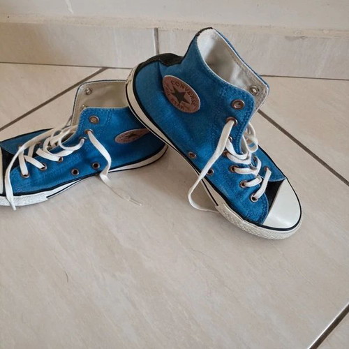 Junior All Star shoes size 35 blue denim like new