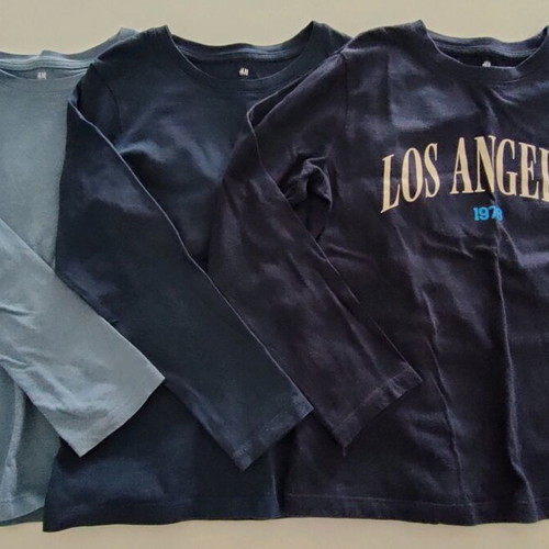 H&M blouse set of 3, size 122-128, 5-6 years, like new