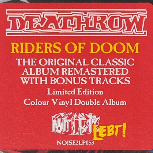 Deathrow Riders of Doom 2018 Limited Edition Blue Vinyl 2LP New