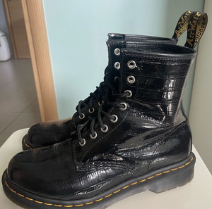 Dr. Martens 1460 Γυναικεία Αρβυλάκια από Λουστρίνι Μαύρα