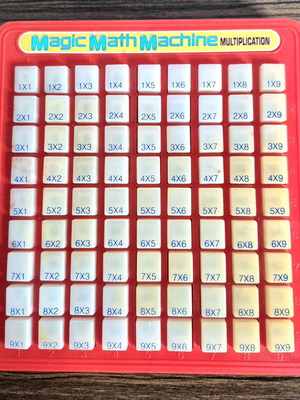 Magic Math Machine used multiplication math tool 1988