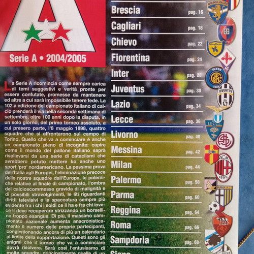Calcio 2000 Italian Football Magazine used, 178 pages