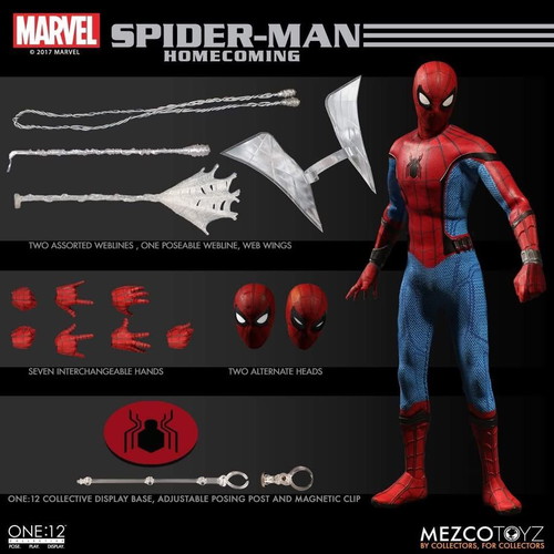 MEZCO Spider-Man Homecoming action figure 1:12 scale new