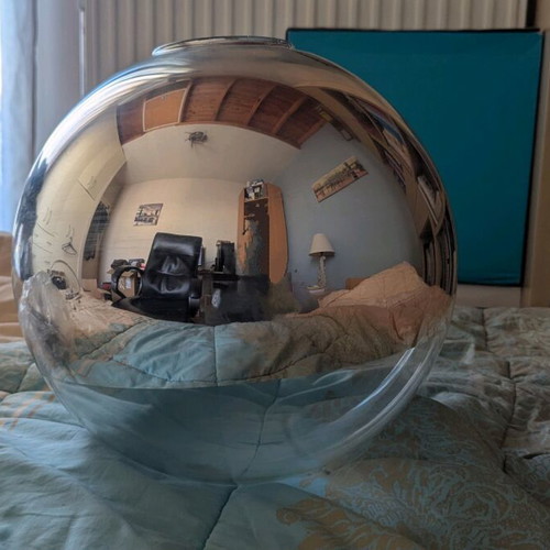 Ceiling light new with mirror and transparent design