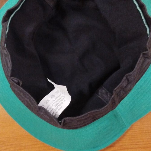 Guinness Bucket Hat new, black with green brim, one size