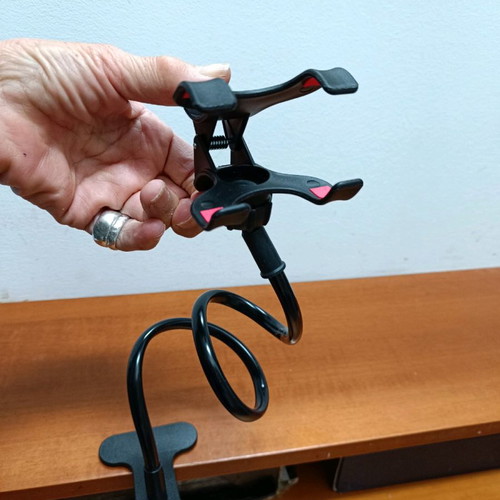 Mobile phone holder new, 360-degree rotating, black