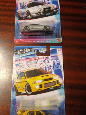 Hotwheels 2-pack 90s Street Scene Toyota Celica and Mitsubishi Lancer Evo VI new sealed