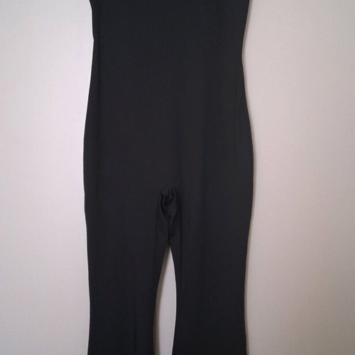 Elastic one-piece jumpsuit new, size Large, black