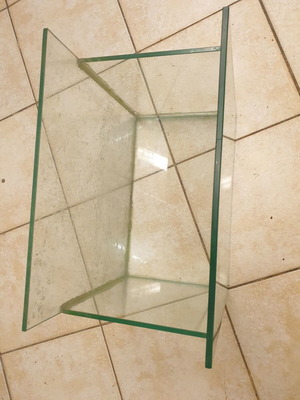 Glass container used, rectangular, 50x30 cm