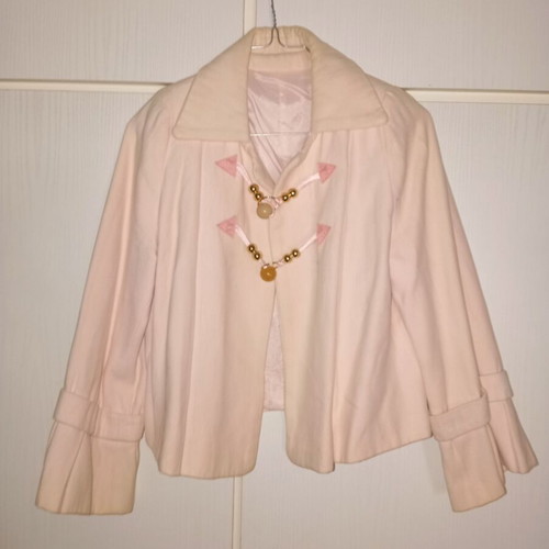 Handmade pink coat like new, spring, size M