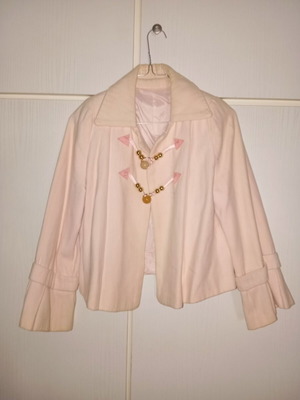 Handmade pink coat like new, spring, size M