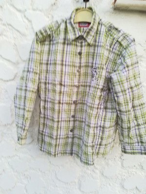 Boys' cotton shirt like new, green