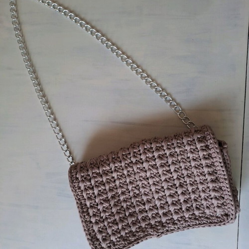 Handmade knitted shoulder bag new