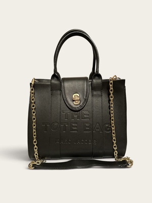 Marc Jacobs The Tote Bag leather used, black and gold