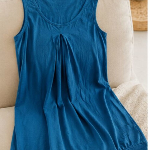Viscose dress Zara size L like new, petrol blue