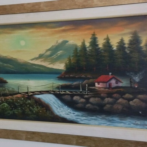 Handmade painting used 1.18x68