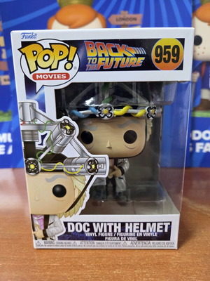 Funko Pop Movies 959 Back to the Future Doc with Helmet new figure