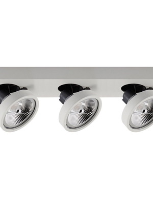 Ceiling spotlights with rectangular base, 4 pieces, like new