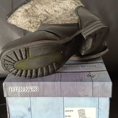 Bunker leather ankle boots used, size 39