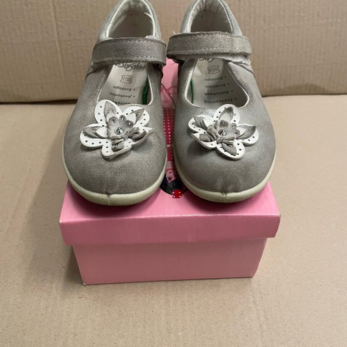 Primigi ballerinas used, leather, grey silver, size 31