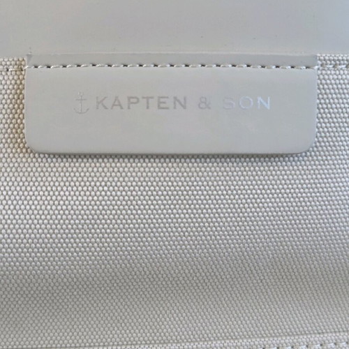 Kapten and Son backpack used, beige with laptop compartment