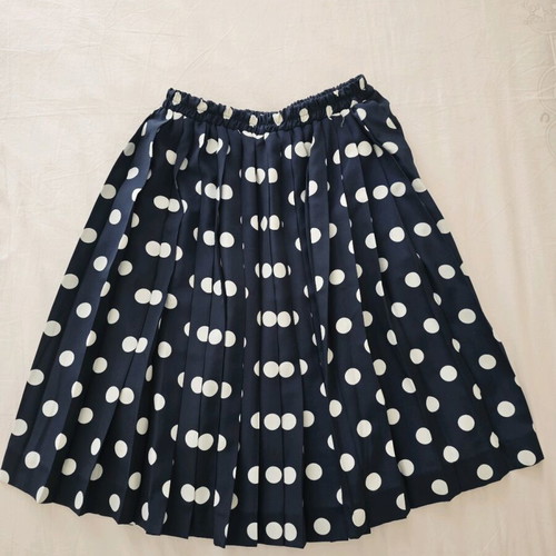 Pleated skirt like new, white and blue, size S