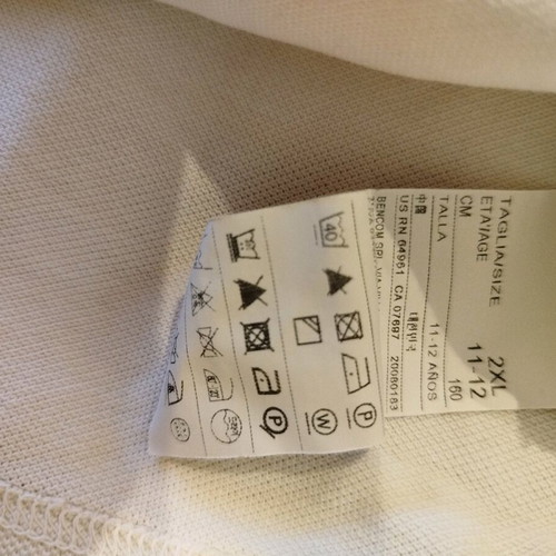Benetton white polo shirt like new