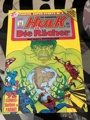 Hulk & The Avengers Marvel Super Stories τεύχος 4 μεταχειρισμένο, γερμανικό κόμικ