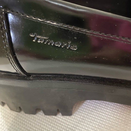 Tamaris women's moccasins size 38 new, black