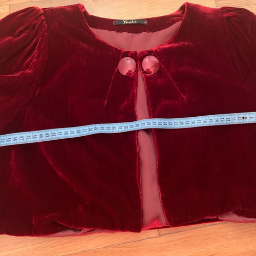 Ballet jacket like new, red bolero